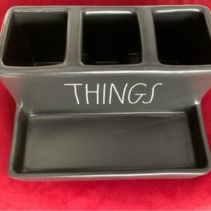 Rae Dunn Black Vanity Tray for Bath Organization